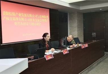 業(yè)務(wù)培訓(xùn)促提升  交流互鑒促發(fā)展——貴州陽(yáng)光產(chǎn)權(quán)交易所與貴陽(yáng)綜保產(chǎn)發(fā)公司開(kāi)展業(yè)務(wù)培訓(xùn)交流