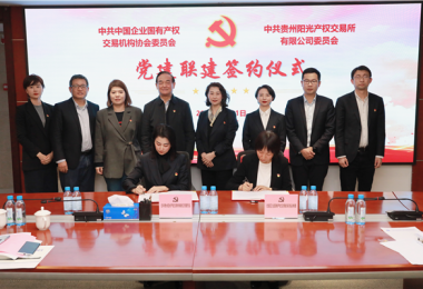 強(qiáng)化黨建引領(lǐng)  深化交流合作——中國(guó)產(chǎn)權(quán)協(xié)會(huì)黨委與貴州陽光產(chǎn)權(quán)交易所黨委簽署黨建聯(lián)建協(xié)議